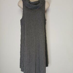 UEC Spence Tunic Sleeveless Turtle Neck Mini Dress, Gray, Size 12